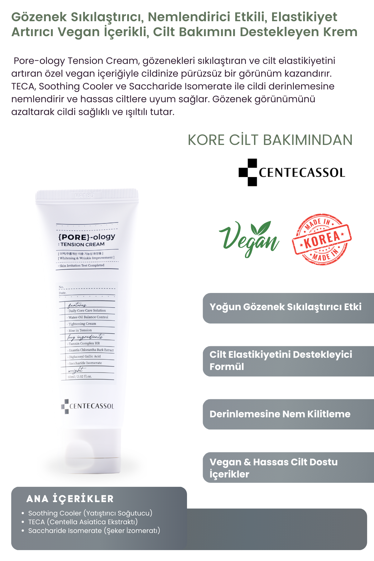 Centecassol Pore Tightening Moisturizing Cream: Pore-ology Tension Cream