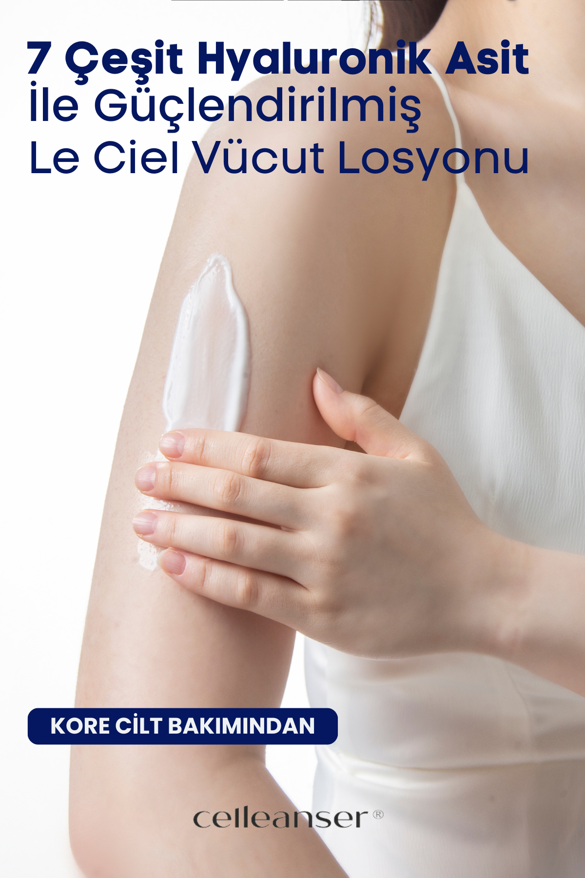Celleanser Le Ciel Body Lotion 300 ml - Fortified with 7 Types of Hyaluronic Acid