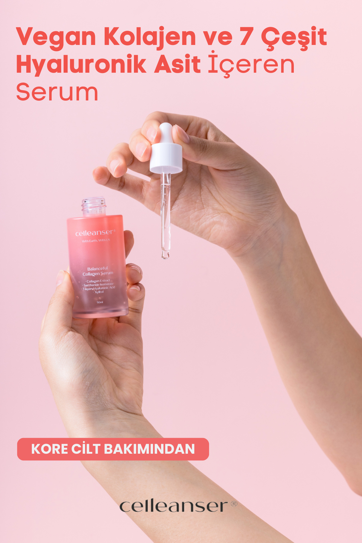 Celleanser Intensive Moisturizing, Anti-Wrinkle, Collagen Care Serum