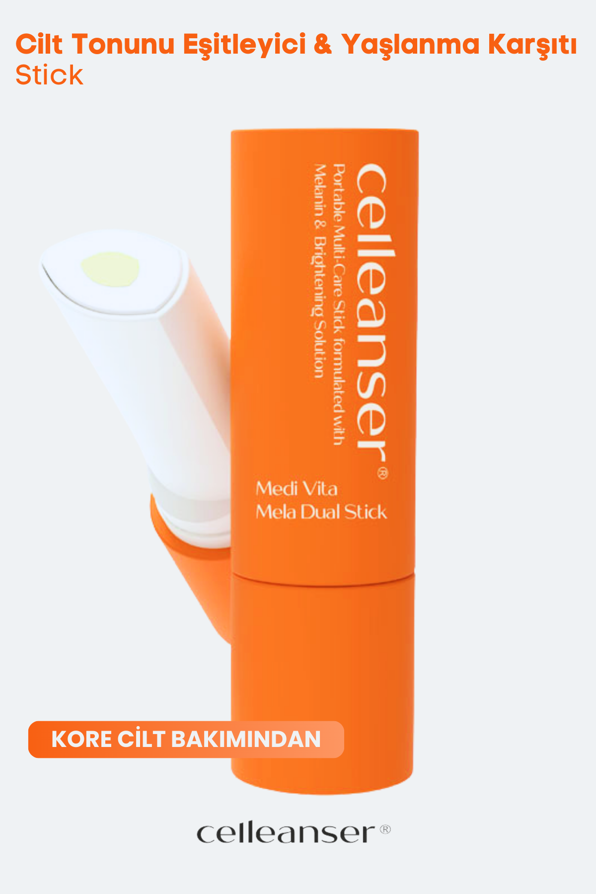 Celleanser Medi Vita Mela Dual Stick: Brightening Skin Care Stick with Patented Content