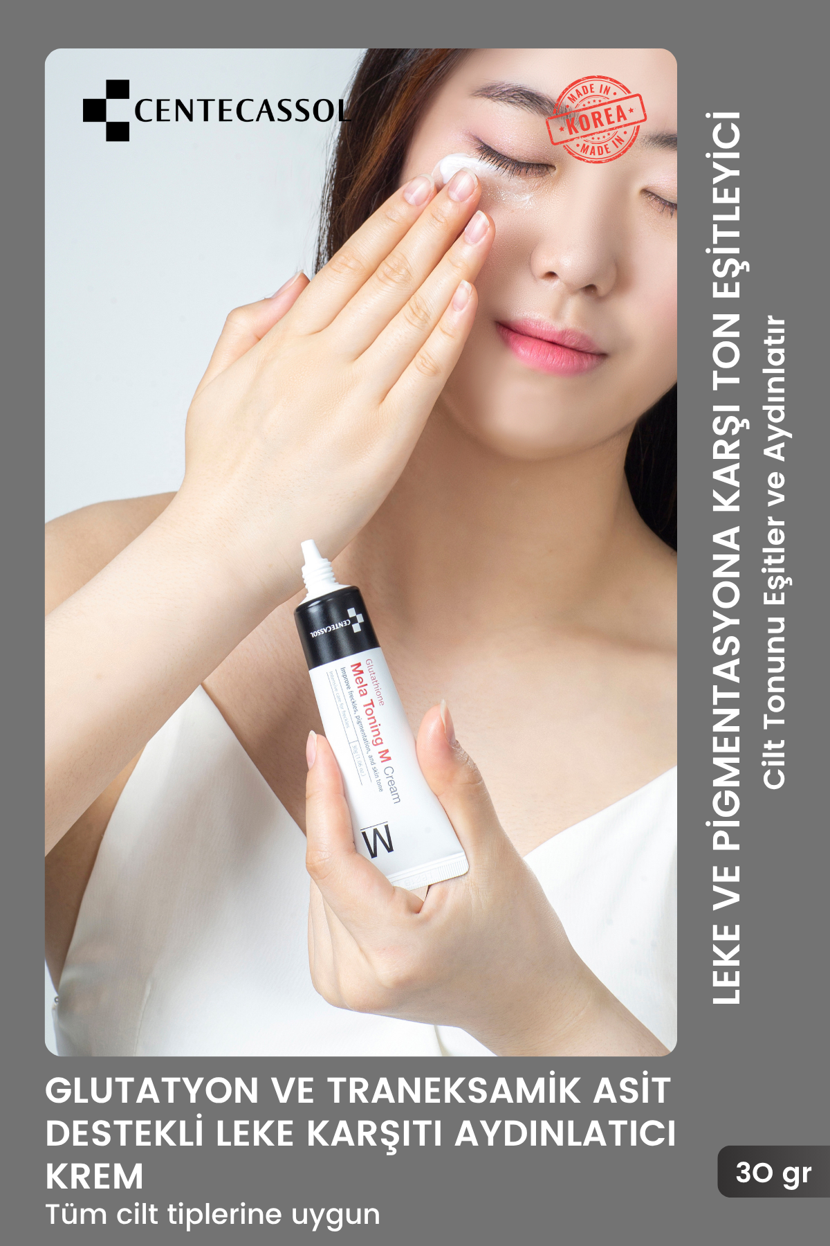 Centecassol Mela Toning Blemish Cream 30 ml - Contains Tranexamide Acid and Glutathione