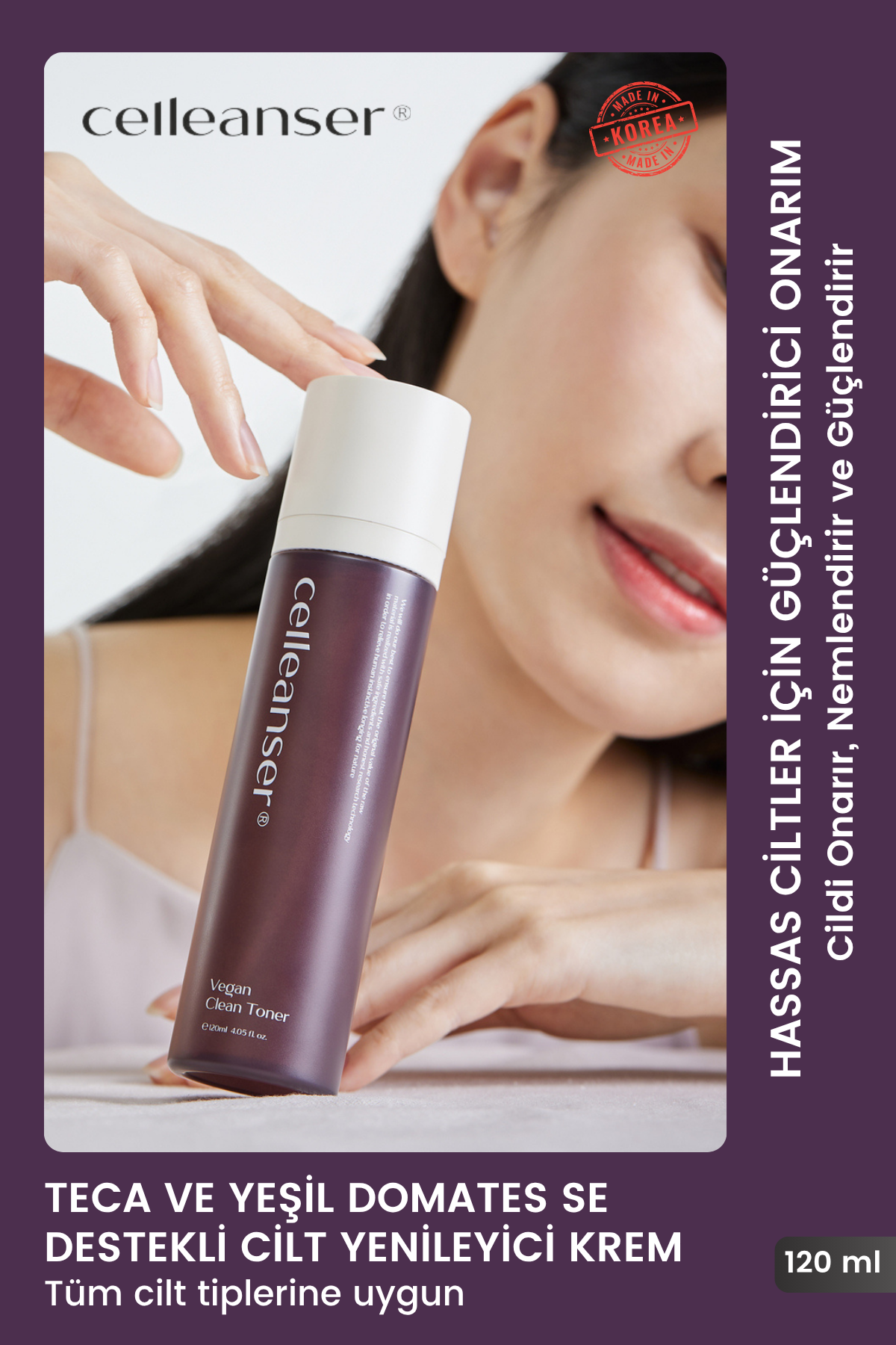 Celleanser Soothing Repair Vegan Toner 120 ml