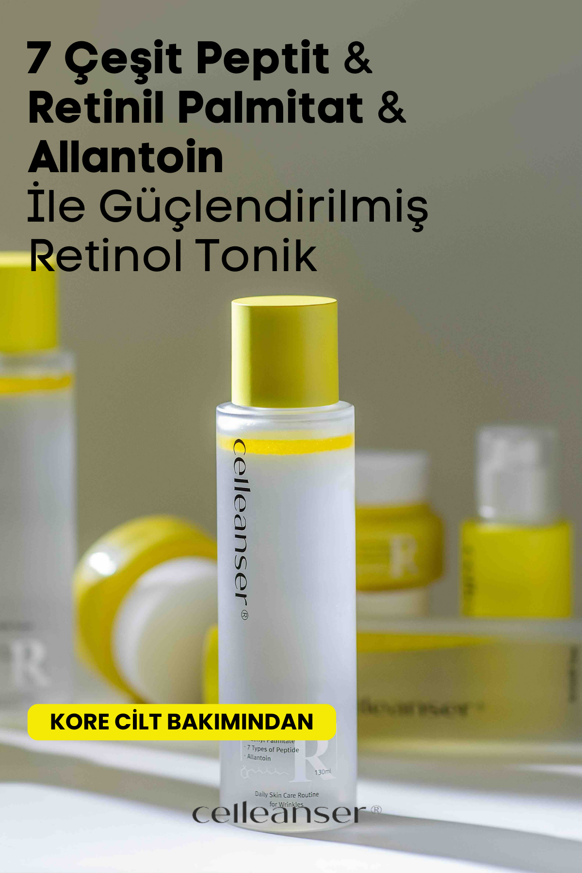 7 Çeşit Peptit & Retinil Palmitat & Allantoin İle Güçlendirilmiş Yaşlanma Karşıtı Retinol Tonik