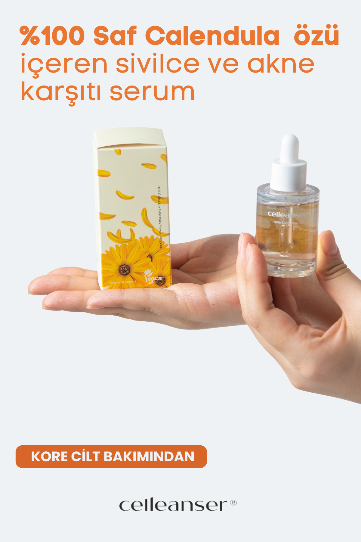 Celleanser Anti-Acne Serum with Calendula 30 ml - Anti-Acne Face Serum with Natural Calendula