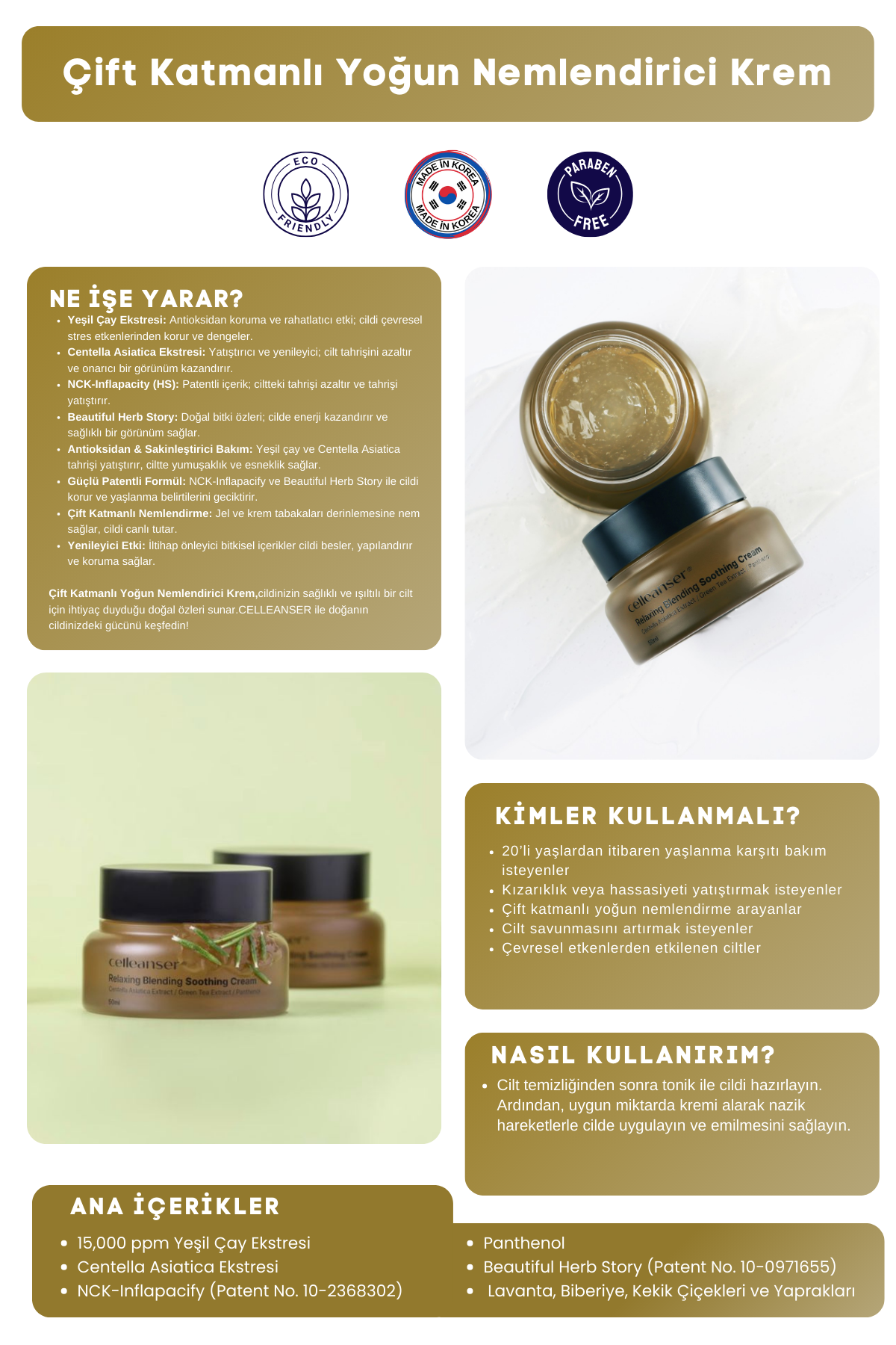 Celleanser Double Layer Moisturizer: Relaxing Blending Soothing Cream