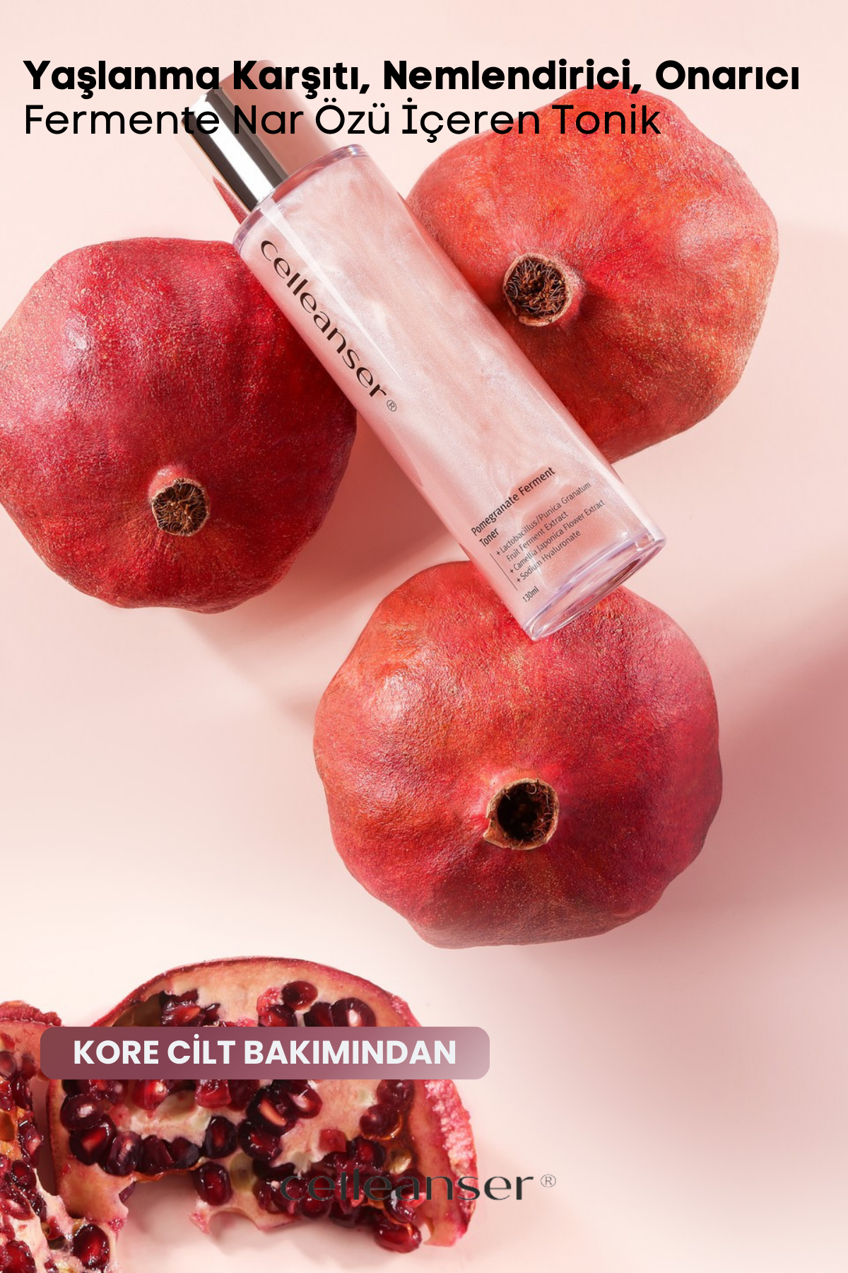 CELLEANSER Yaşlanma Karşıtı, Nemlendirici, Onarıcı Nar Özlü Tonik