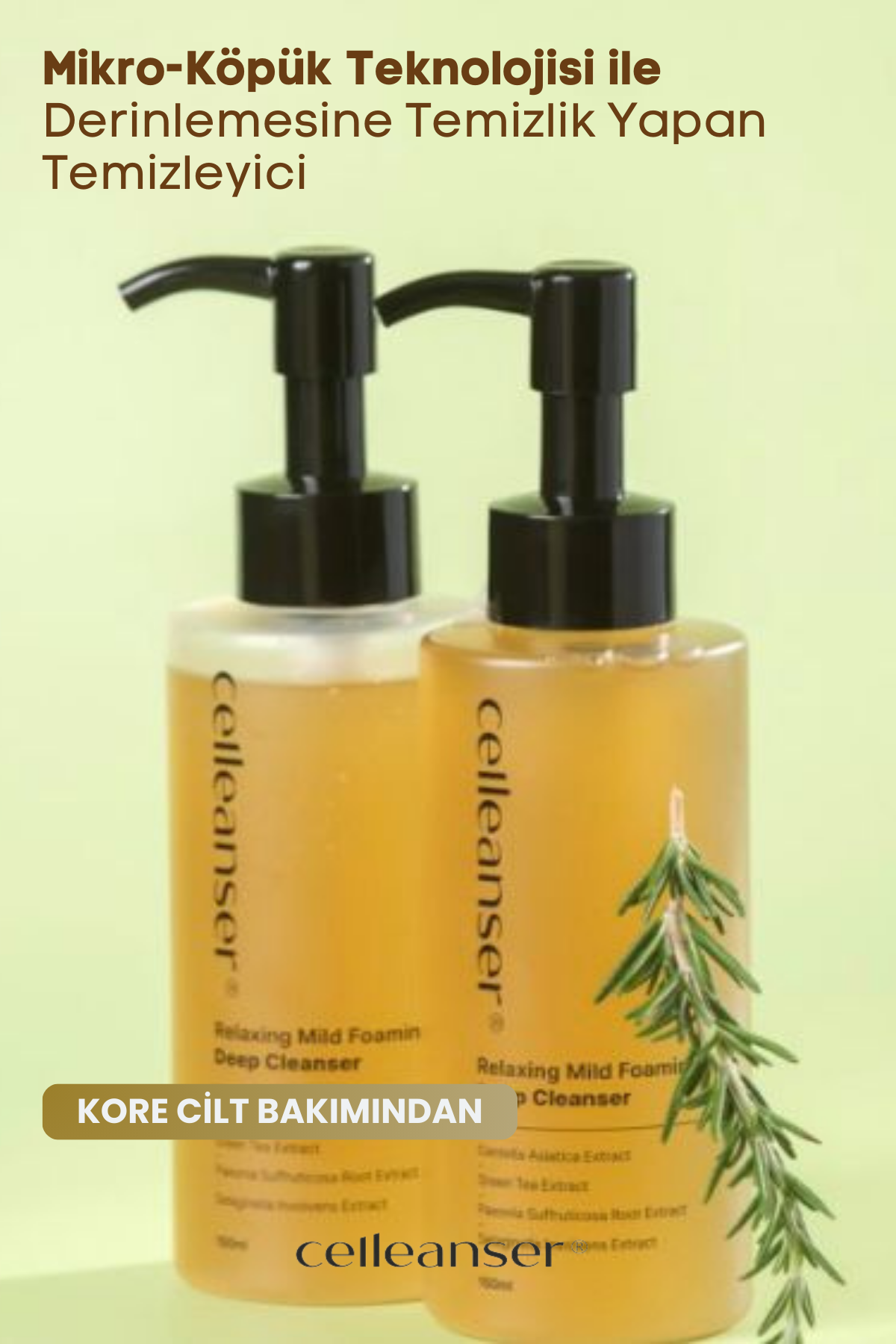 CELLEANSER Mikro Köpük Teknolojisi Ile Derinlemesine Temizlik Yapan Relaxing Mild Foaming Deep Cleanser