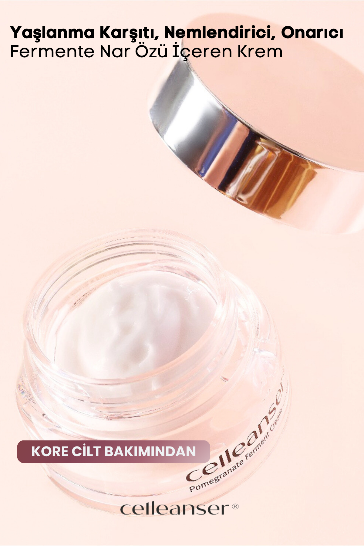 CELLEANSER Yaşlanma Karşıtı, Çift Etkili Nemlendirici ve Onarıcı Nar Özlü Krem