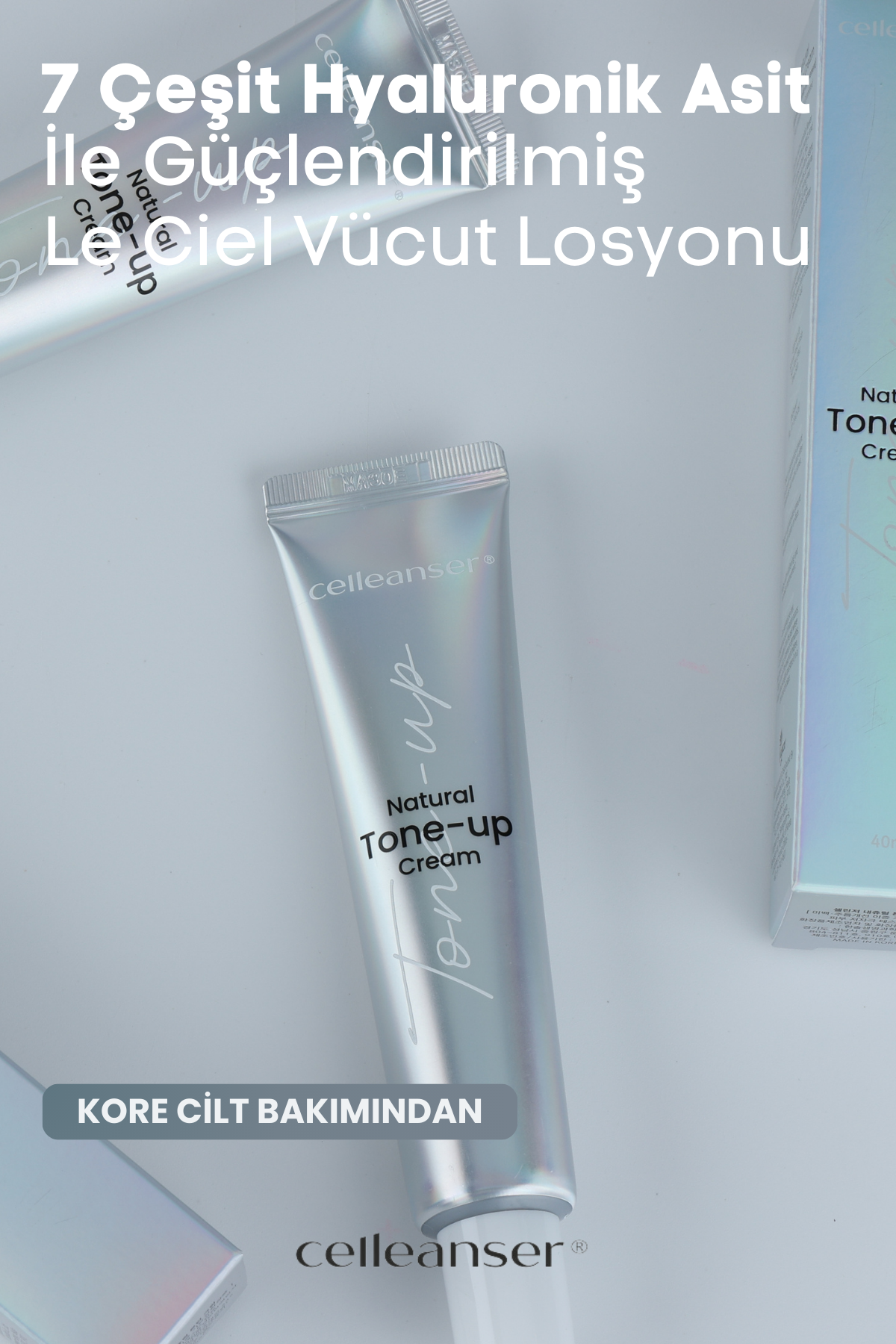 Celleanser Natural Tone-up Cream - Vegan Cream That Provides Natural Brightness and Even Skin Tone