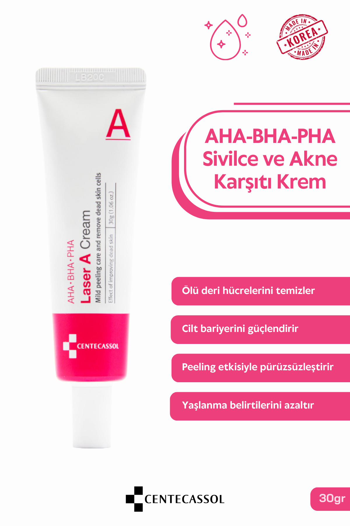 Centecassol AHA-BHA-PHA Derma Cream: Acne Free, Smooth and Moisturize Your Skin