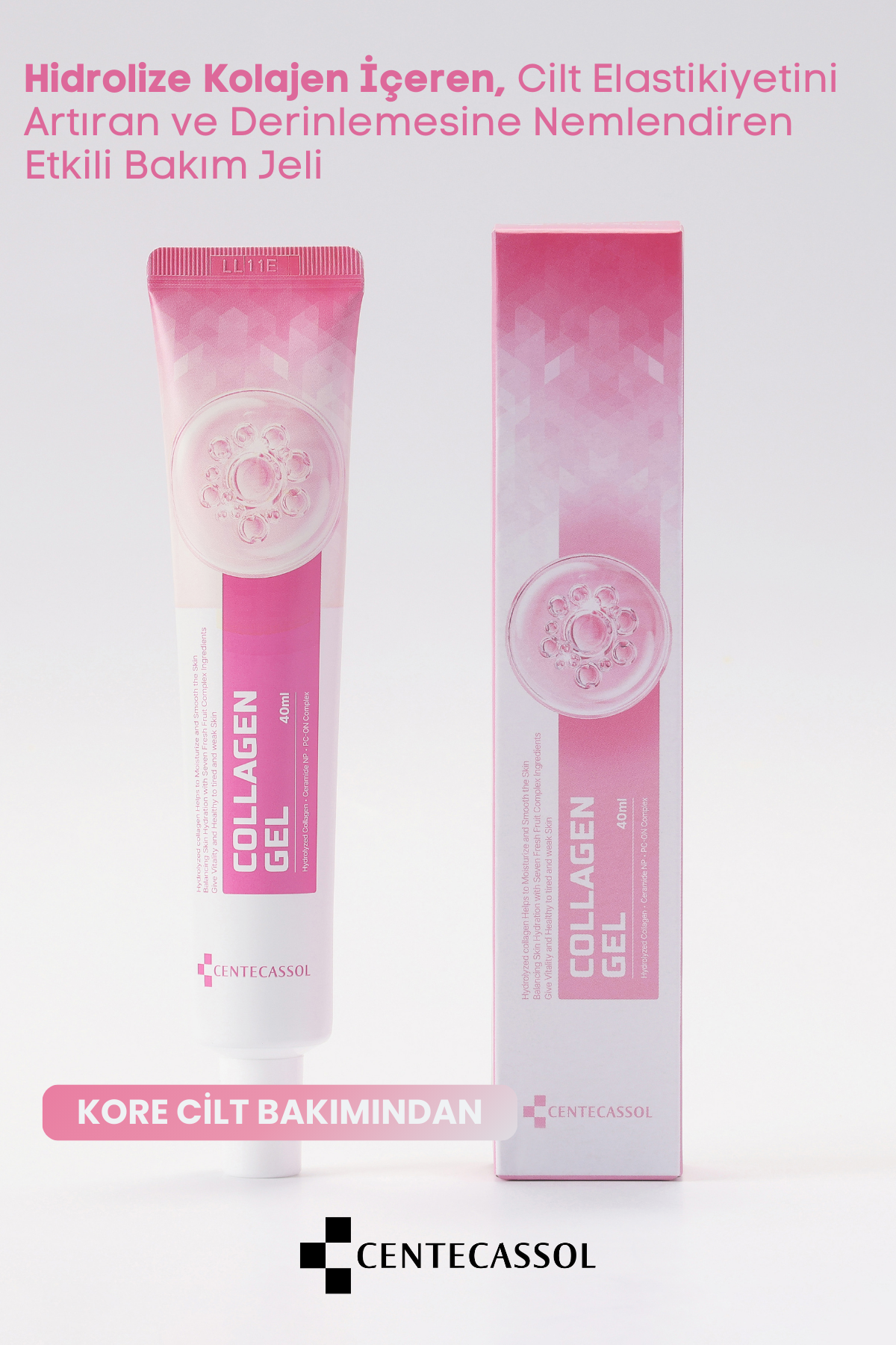 CENTECASSOL Hidrolize Kolajen Içeren Cilt Yenileyici Kolajen Jel