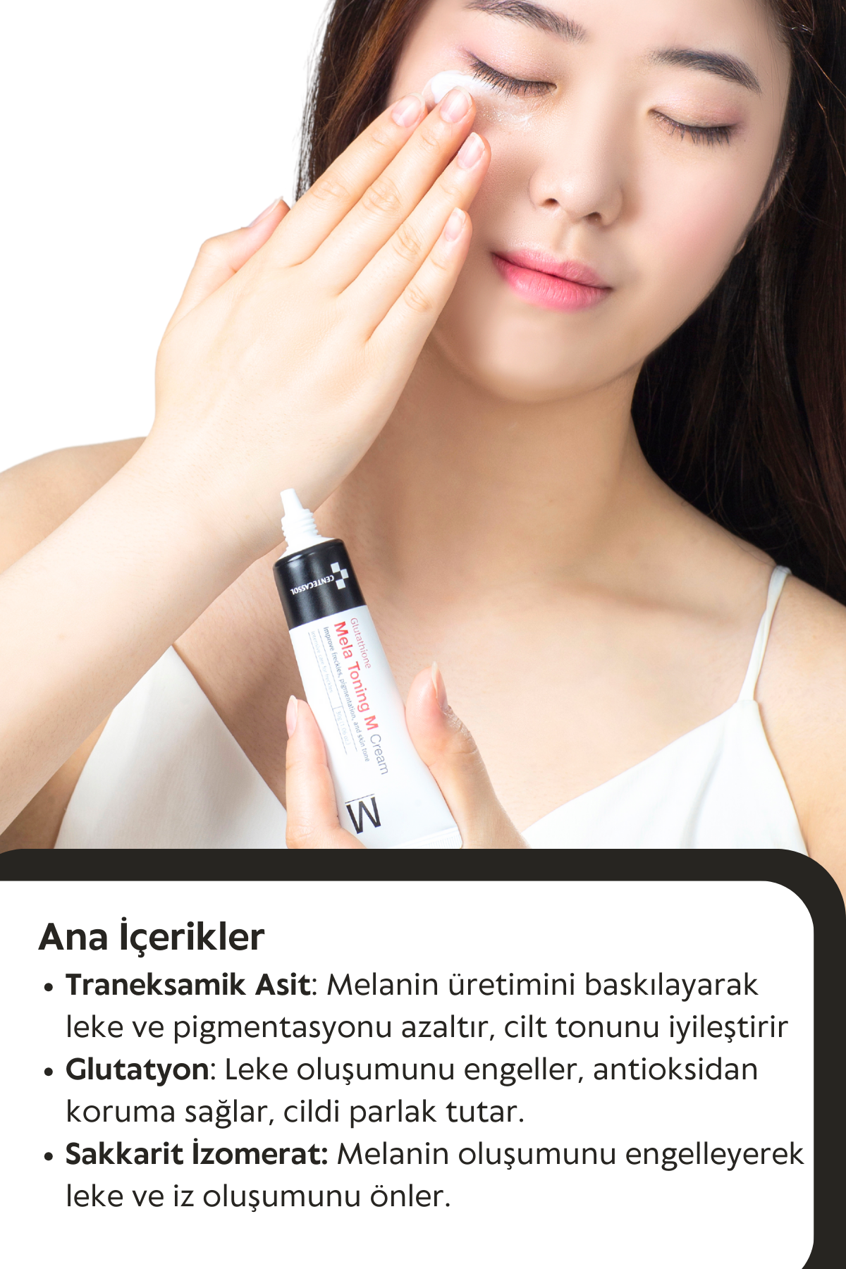 Centecassol Mela Toning Blemish Cream 30 ml - Contains Tranexamide Acid and Glutathione