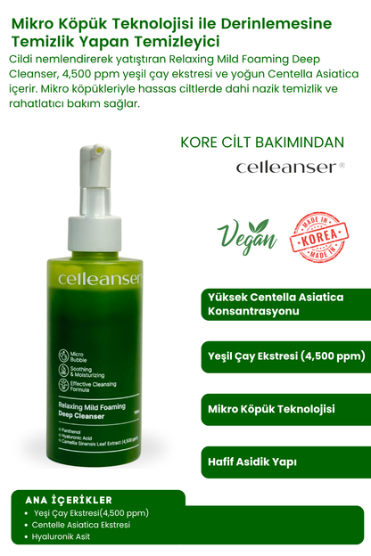 CELLEANSER Mikro Köpük Teknolojisi Ile Derinlemesine Temizlik Yapan Relaxing Mild Foaming Deep Cleanser