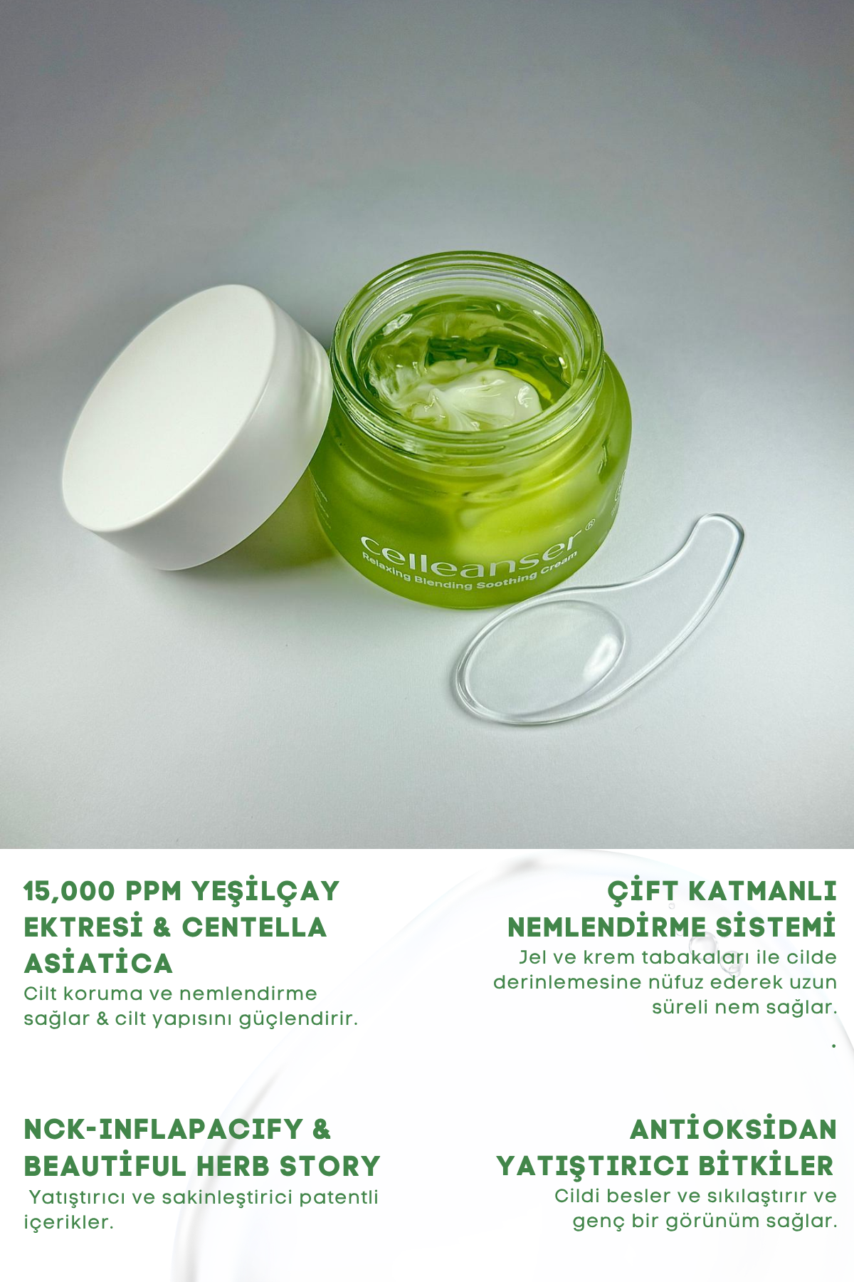 Celleanser Double Layer Moisturizer: Relaxing Blending Soothing Cream