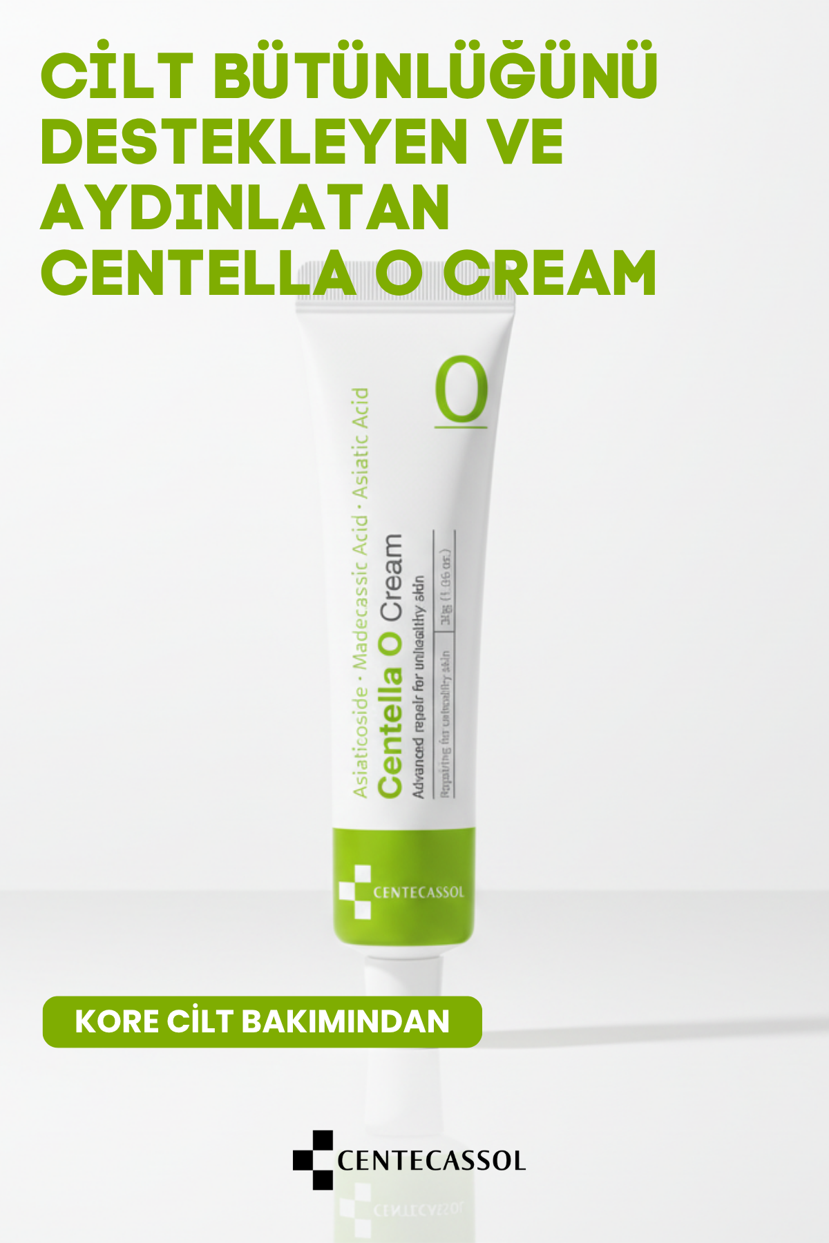CENTECASSOL Centella O Cream - Yıpranmış Ciltler İçin TECA Kompleksli Yenileyici ve Aydınlatıcı Kore Onarım Kremi