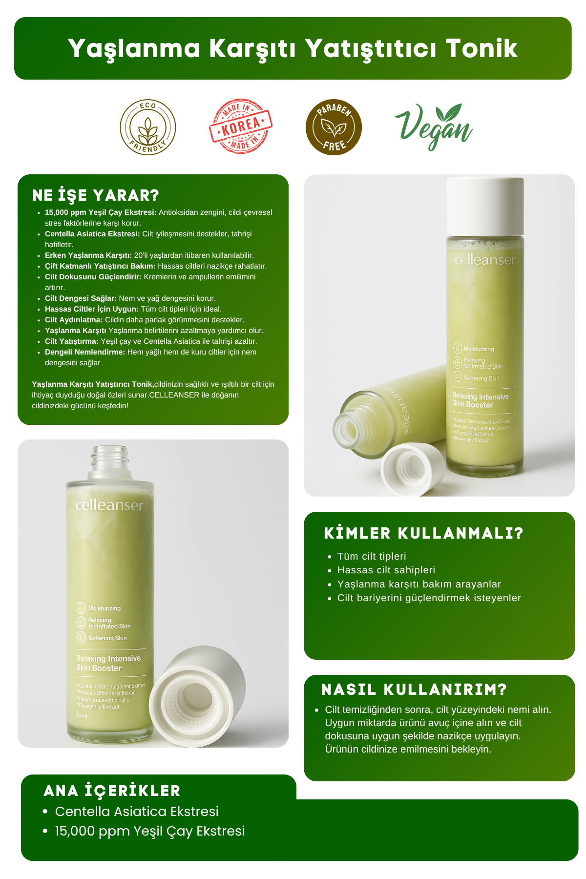 Celleanser Skin Barrier Strengthening Tonic: Relaxing Intensive Skin Booster