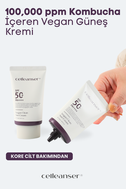 Celleanser Vegan Sunscreen with Kombucha PA++++ - Antioxidant and Moisturizer