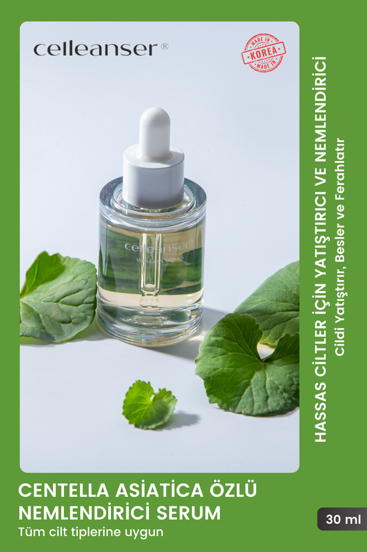 Celleanser Centella Asiatica Serum 30 ml - Natural Soothing and Strengthening Serum for Sensitive Skin