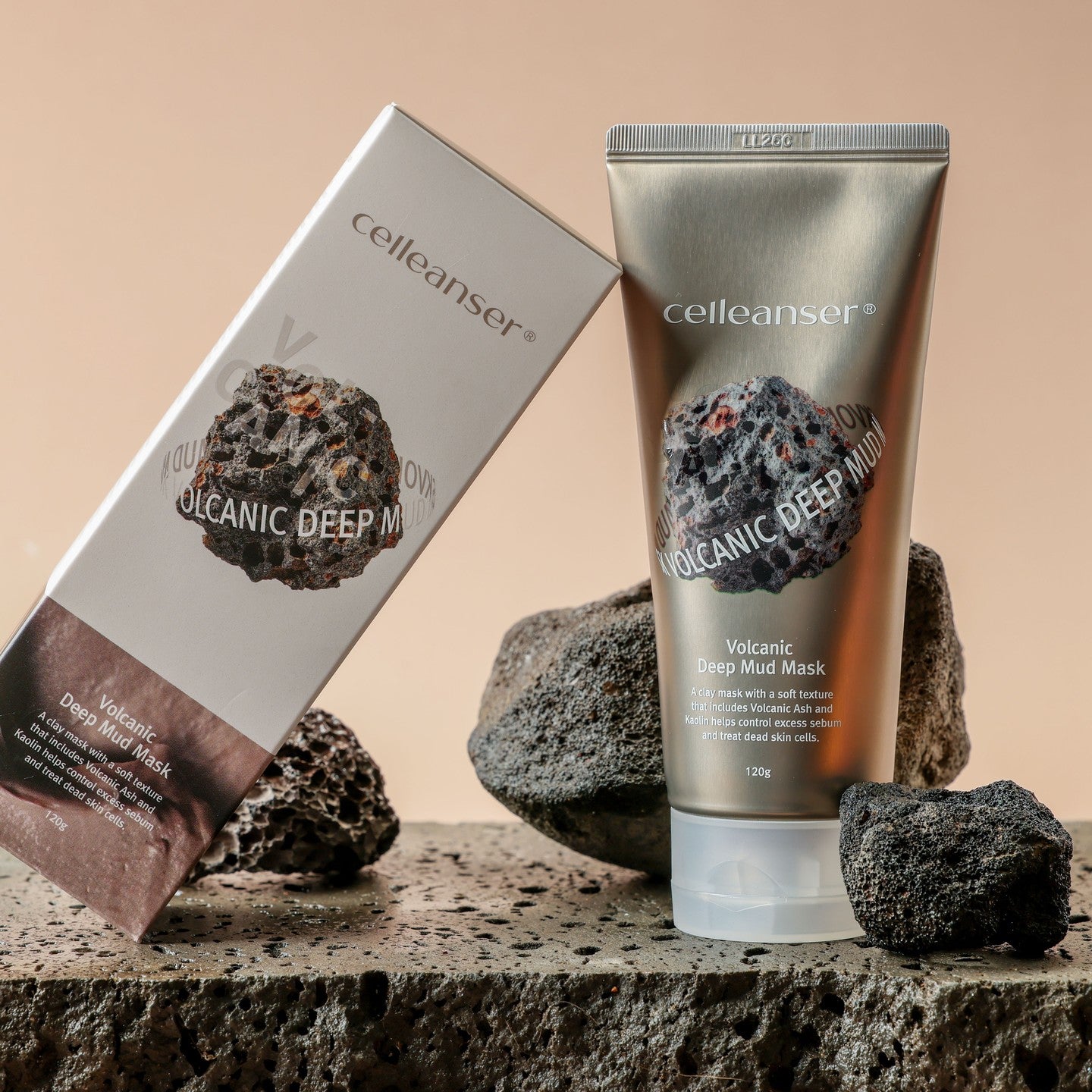 Celleanser Volcanic Deep Mud Mask - Volcanic Mask for Deep Cleansing and Sebum Control