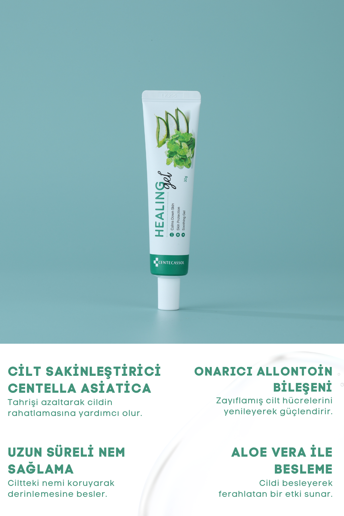 Centecassol Natural Soothing Effect: Special Care for Sensitive Skin with Healing Gel