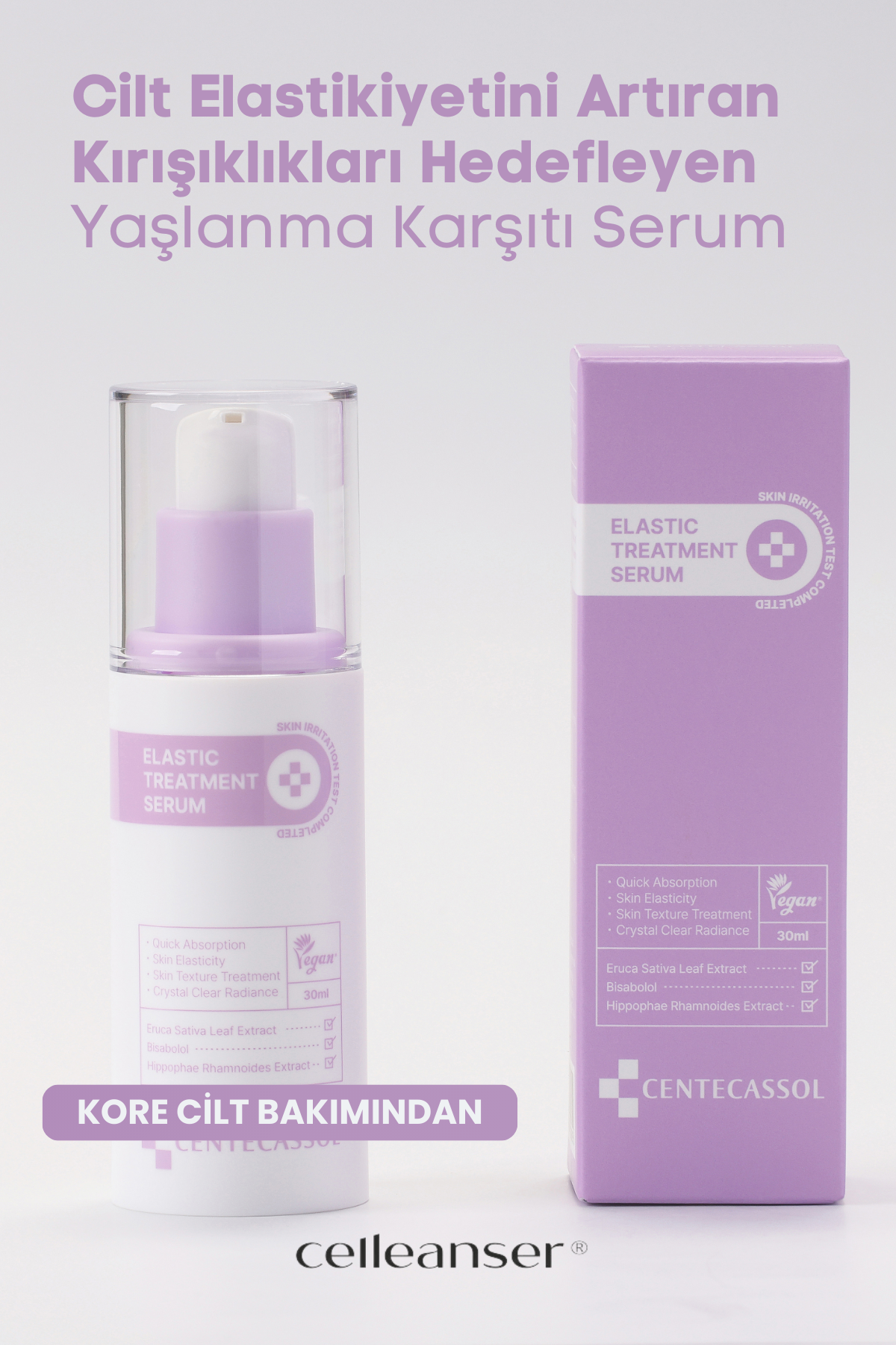 CENTECASSOL Esnek ve Işıltılı Bir Cilt: Elastic Treatment Serum ile Anında Sıkılaştırıcı Etki