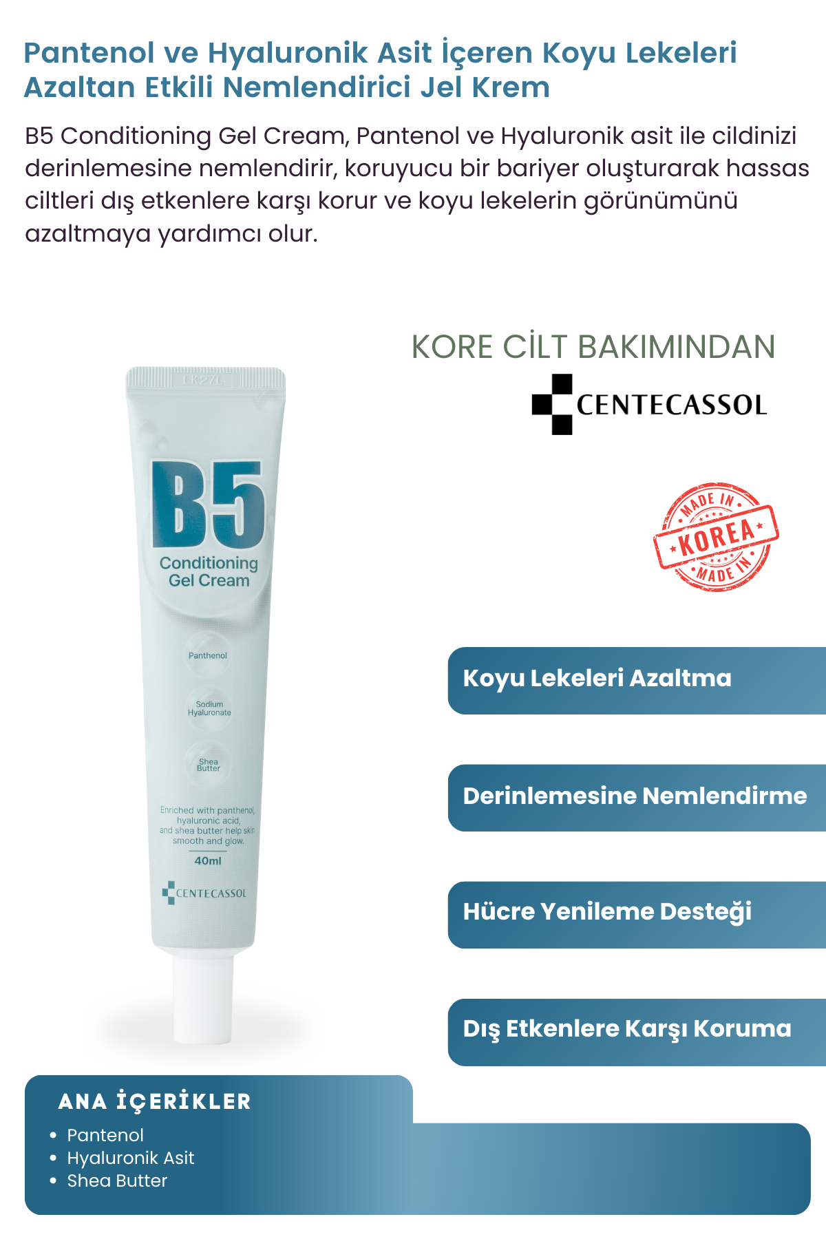 Centecassol Soothing Care for Sensitive Skin: B5 Conditioning Gel Cream