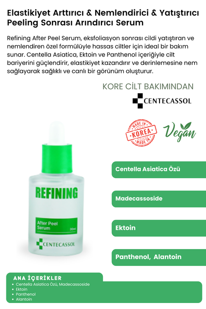 CENTECASSOL Yaşlanma Karşıtı & Yenileyici & Onarıcı & Yatıştırıcı Refining Peeling Bakım Seti