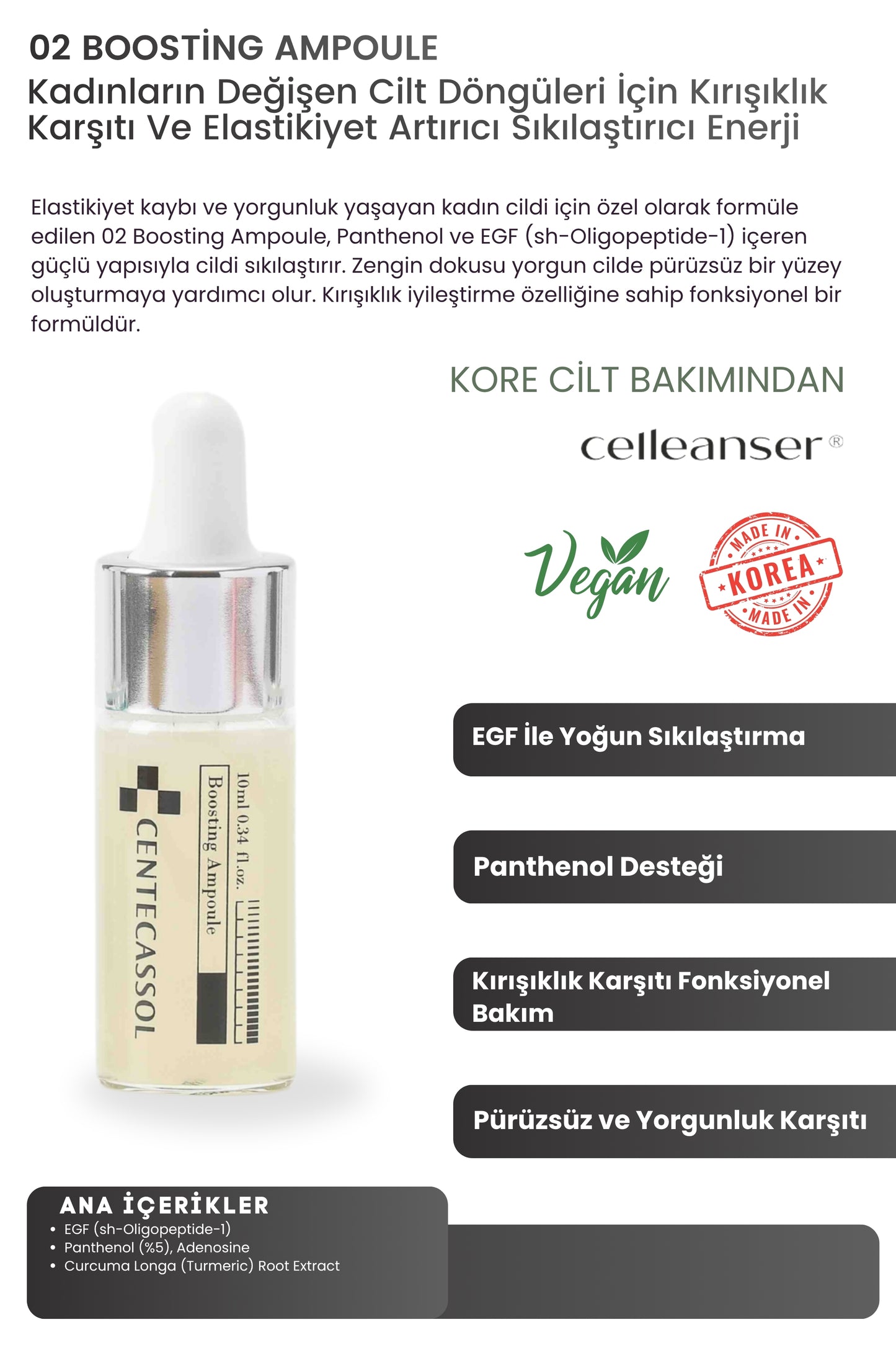 CENTECASSOL Reset Skin Kit 5’li Kore Cilt Bakım Seti – Ampul ve Nemlendirici Krem Seti