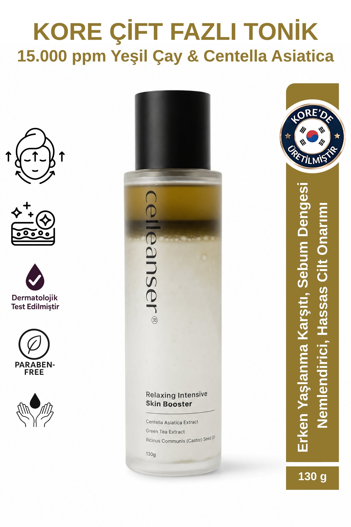 Celleanser Skin Barrier Strengthening Tonic: Relaxing Intensive Skin Booster