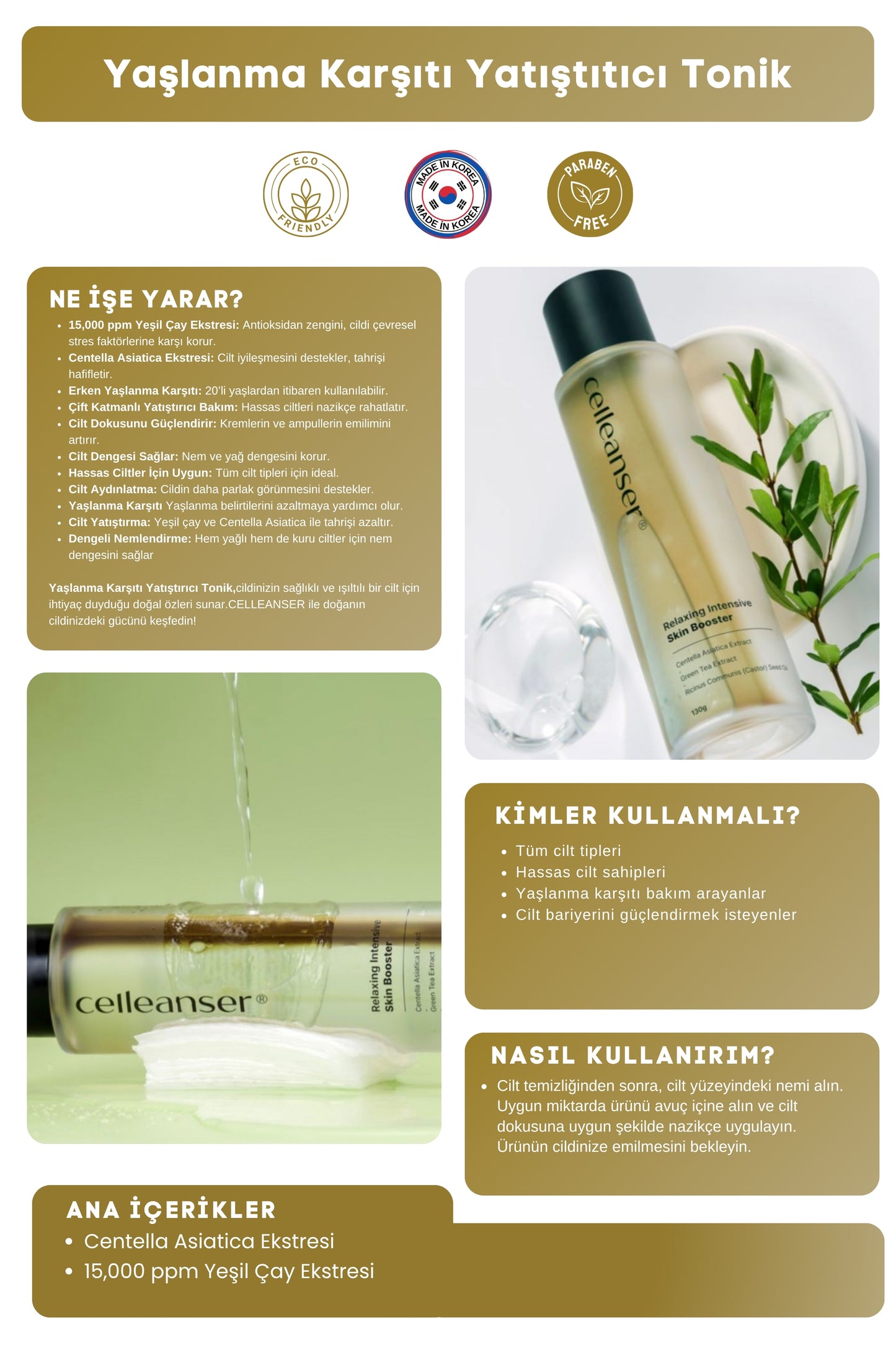 Celleanser Skin Barrier Strengthening Tonic: Relaxing Intensive Skin Booster