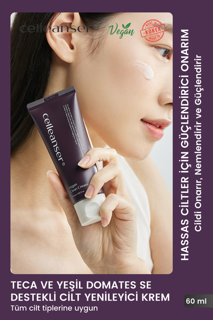 Vegan Soothing Repair Cream - Slightly Acidic Korean Vegan Cosmetics for Healthy Skin